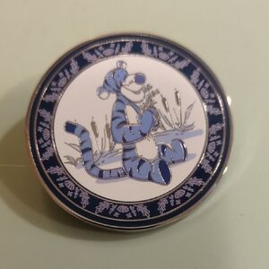 Disney Blue and White Tigger Brooch